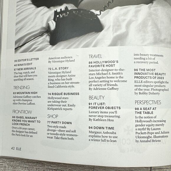 Elle Magazine -‎ December 2023 January 2024 - Taraji P Henson - New Never Read - Picture 8 of 9